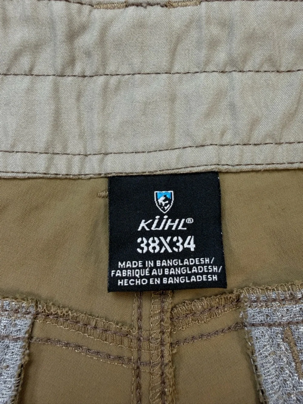 Kuhl Men’s Renegade Chino Hiking Pants Khaki Brown Size 38/34 - Picture 7 of 13